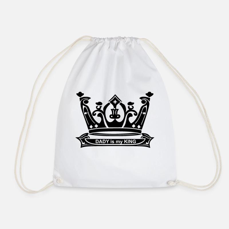 Dady is my King - Turnbeutel - Weiß
