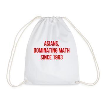 Mathématiques asiatiques disant anglais - Sac de sport léger - blanc - Devant