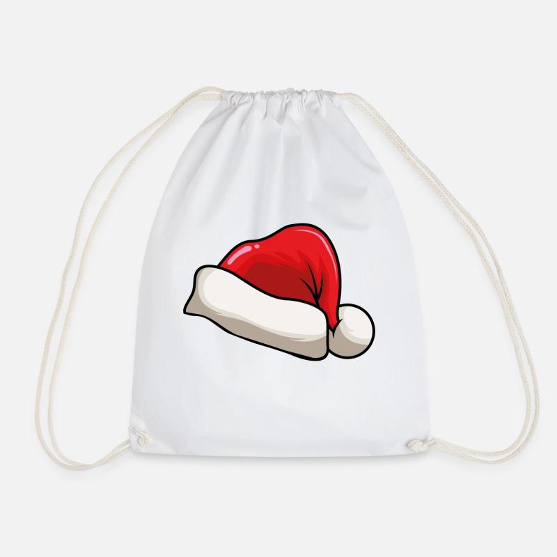Weihnachtsmütze - Turnbeutel - Weiß