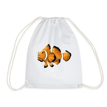 Poisson clown - Sac de sport léger - blanc - Devant