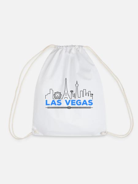 las vegas silhouette - Turnbeutel - Weiß