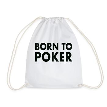 Poker Saying Poker Poker Player - Drawstring Bag - white - Front
