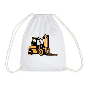 forklift chariot élévateur - Sac de sport léger - blanc - Devant