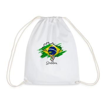 I love Brazil - Drawstring Bag - white - Front