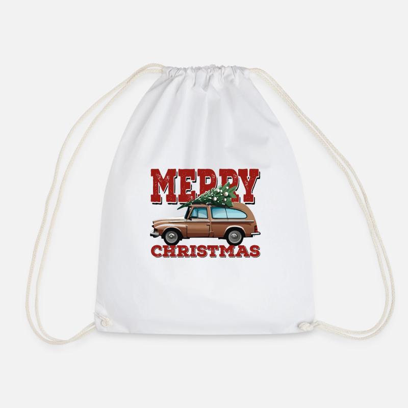 merry christmas - Turnbeutel - Weiß