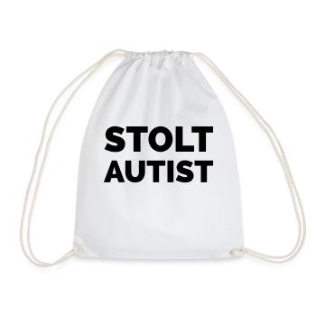 fièrement autiste - Sac de sport léger - blanc - Devant