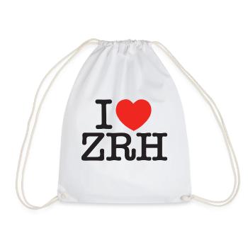 I LOVE ZURICH - Turnbeutel - Weiß - Vorne