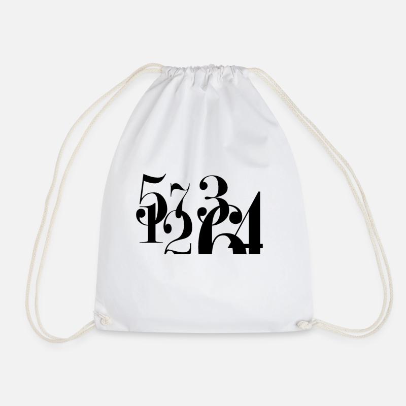 Pile de chiffres - Sac de sport léger - blanc