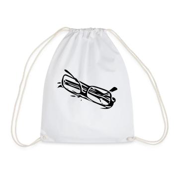glasses_01 - Turnbeutel - Weiß - Vorne