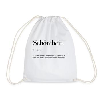 Schönheit - Turnbeutel - Weiß - Vorne