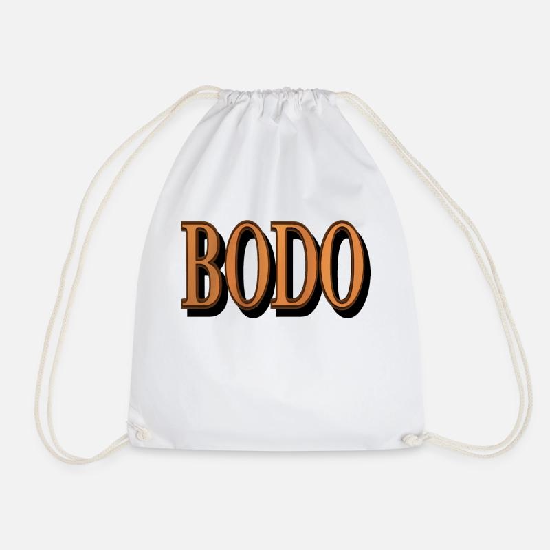 bodo2 - Drawstring Bag - white