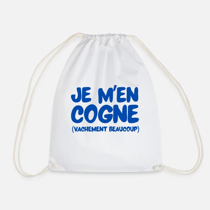 je m'en cogne - Sac de sport léger - blanc