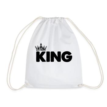 King - Drawstring Bag - white - Front