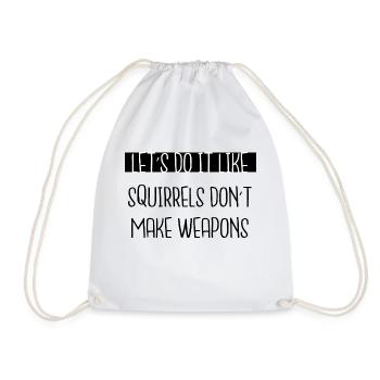 peace movement disarmament gift jokes funny geek - Turnbeutel - Weiß - Vorne