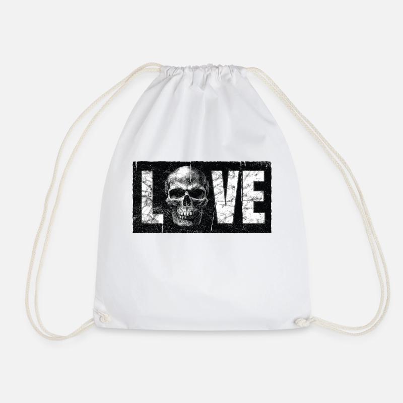 LoveSkull - Turnbeutel - Weiß