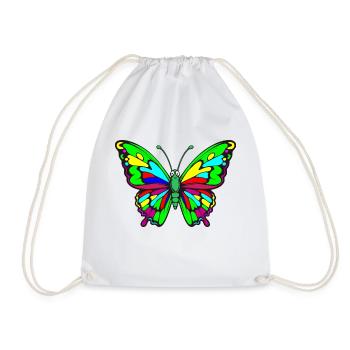 butterfly - Turnbeutel - Weiß - Vorne