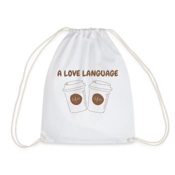 A LOVE LANGUAGE - Turnbeutel - Weiß - Vorne