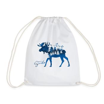 Suède Suède Viking Nordique Scandinavie Solstice d’été - Sac de sport léger - blanc - Devant