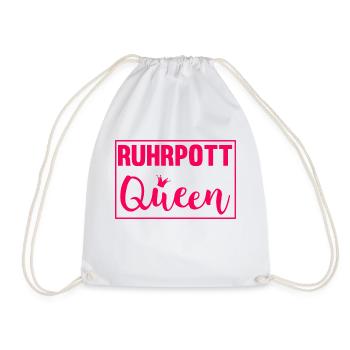 Ruhrpott Queen Ruhrgebiet - Turnbeutel - Weiß - Vorne