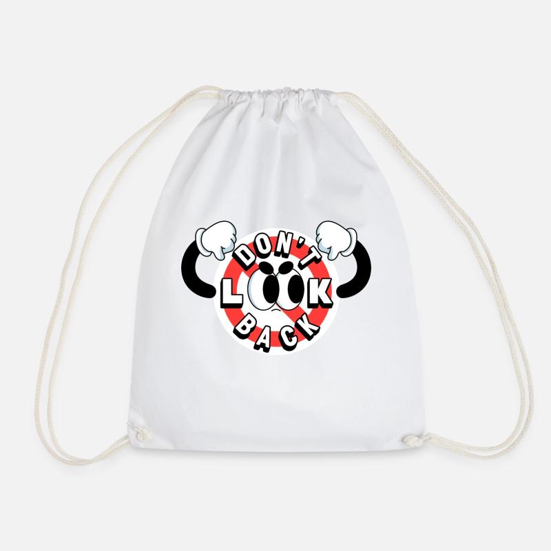Looking ahead - Drawstring Bag - white