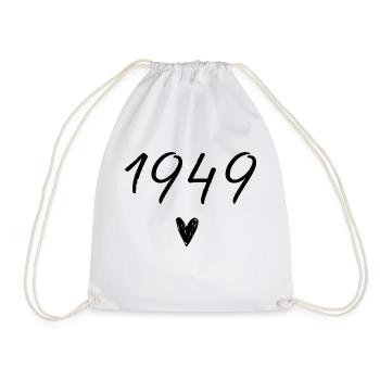 1949 coeur anniversaire - Sac de sport léger - blanc - Devant