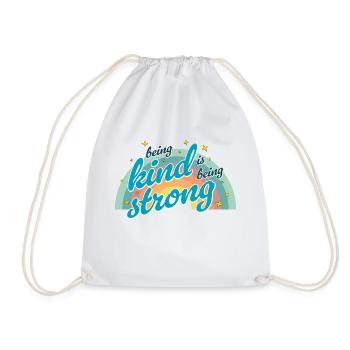 Being kind is being strong - Sac de sport léger - blanc - Devant