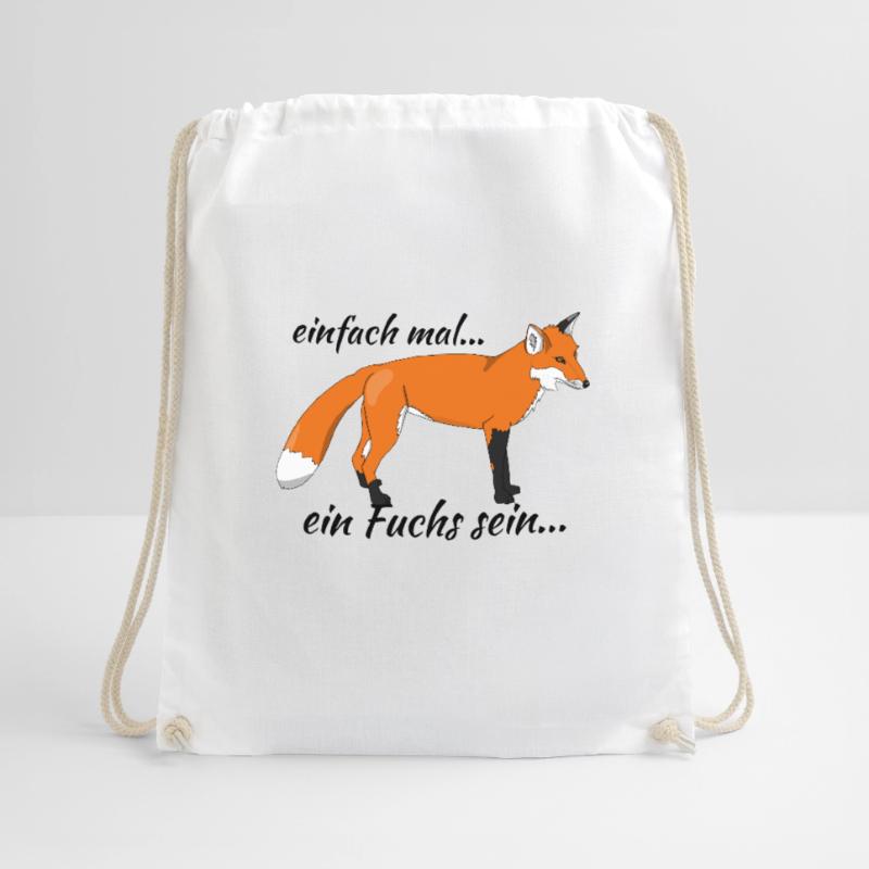 Fuchs "einfach mal ein Fuchs sein..." Turnbeutel
