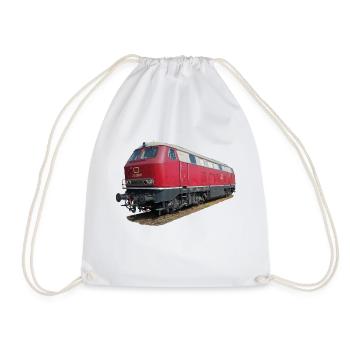 Locomotive DB216 - Drawstring Bag - white - Front