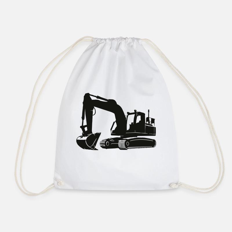 bagger - Turnbeutel - Weiß