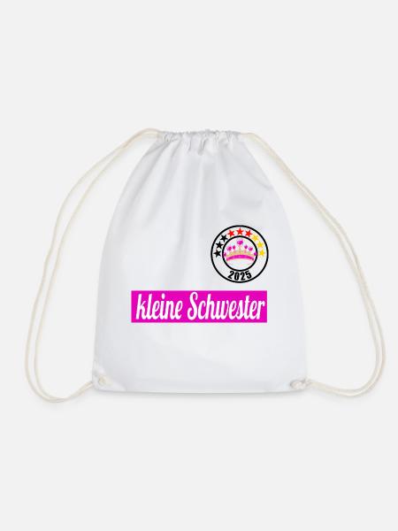 kleine Schwester 2025 - Turnbeutel - Weiß