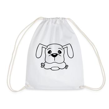 Chien Saucisse Bouche Faim Nourriture Mange Saucisses Sucré - Sac de sport léger - blanc - Devant