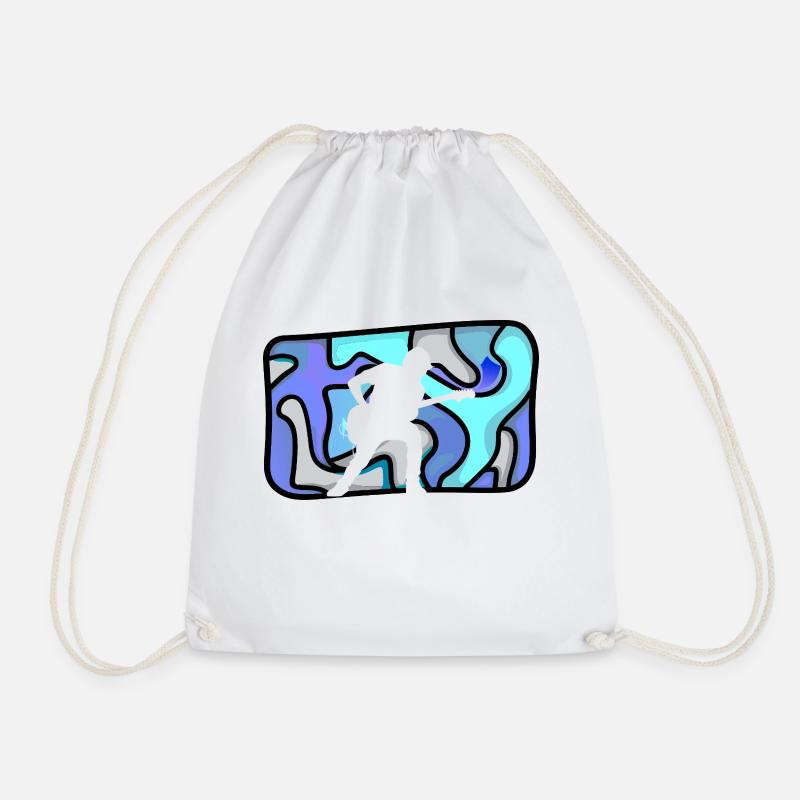 Guitarist Hardrock - Drawstring Bag - white
