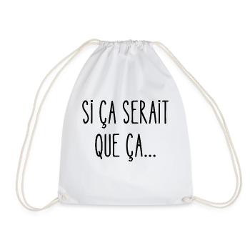 si ça serait que ça - Sac de sport léger - blanc - Devant