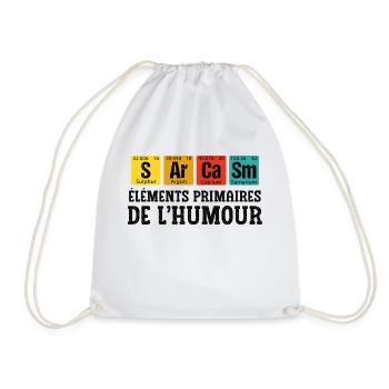 sarcasme - Sac de sport léger - blanc - Devant