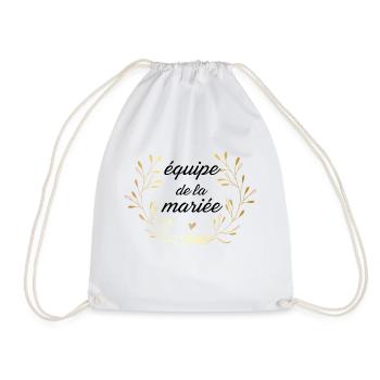 Équipe de la mariée couronne doré - Sac de sport léger - blanc - Devant