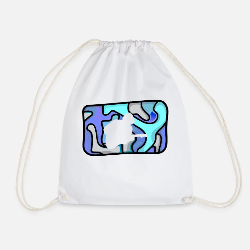 Guitarist Basser - Drawstring Bag - white