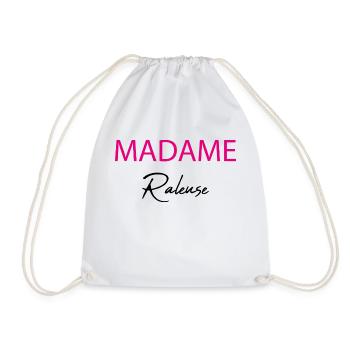 madame raleuse - Sac de sport léger - blanc - Devant