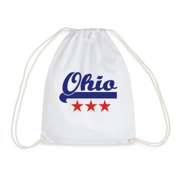 ohio - Drawstring Bag - white - Front