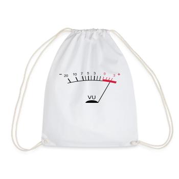 vu meter ii EN - Drawstring Bag - white - Front