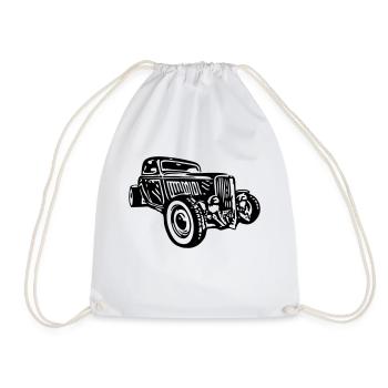 Hot Rod - Turnbeutel - Weiß - Vorne