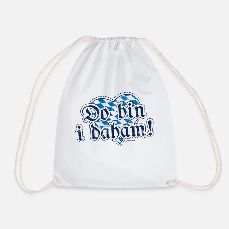 Do bin i daham! - Turnbeutel - Weiß