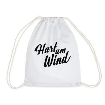 Hart am Wind - Turnbeutel - Weiß - Vorne