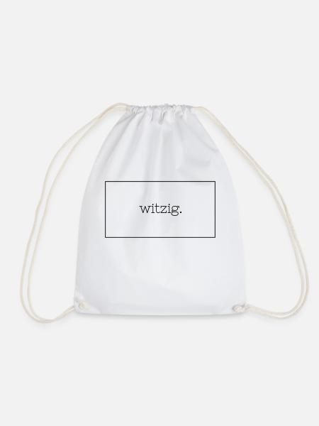 Witzig. - Turnbeutel - Weiß