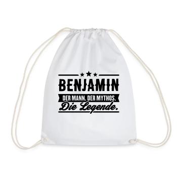 Man Myth Legend Benjamin - Sac de sport léger - blanc - Devant