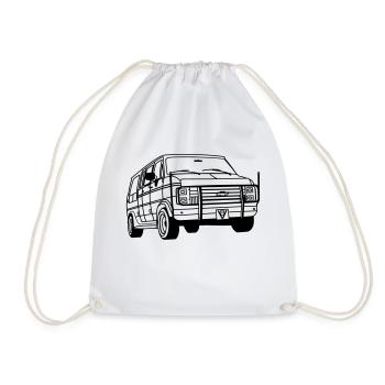 ChevyVan01_1 - Turnbeutel - Weiß - Vorne