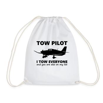 towpilot dr400 robin - Drawstring Bag - white - Front