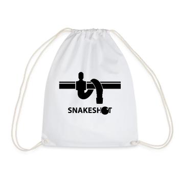 Snakeshot - Foosball - Turnbeutel - Weiß - Vorne