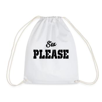 sexe s’il vous plaît - Sac de sport léger - blanc - Devant