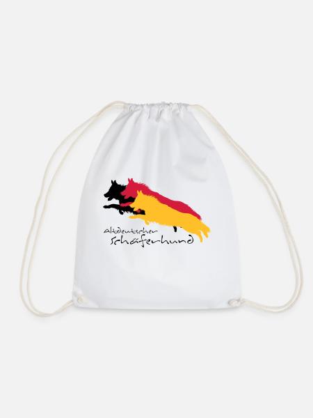 altdeutscher schäferhund - Turnbeutel - Weiß