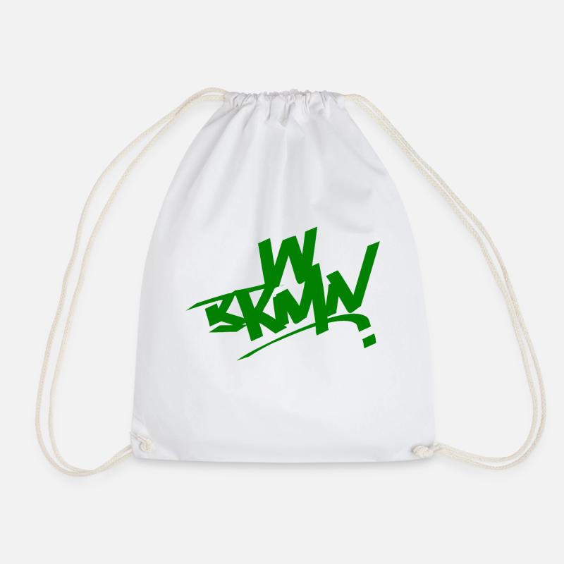 WBRMN - Drawstring Bag - white